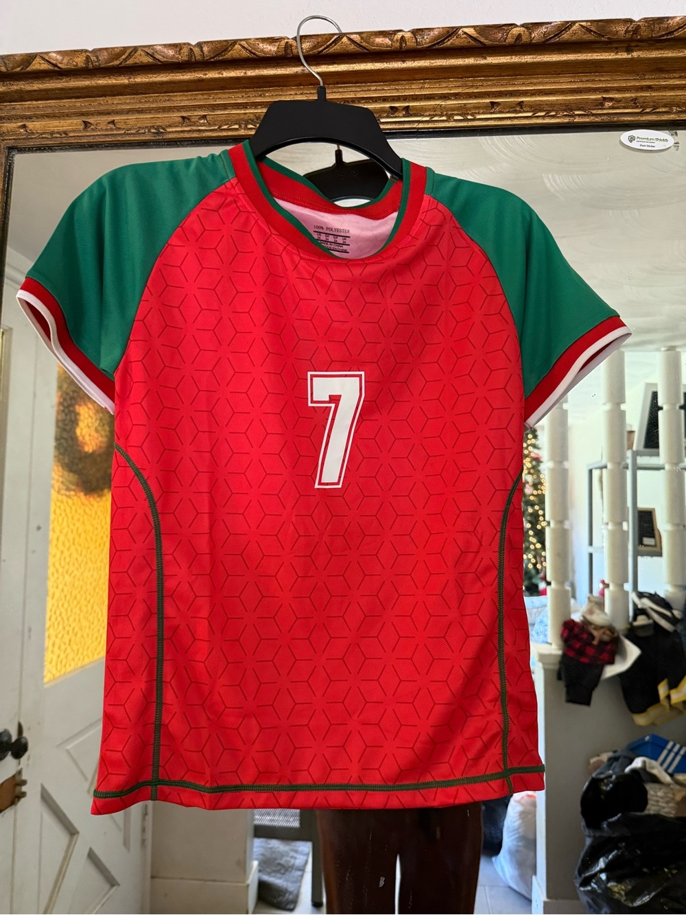 Red & Green Jersey with Number 7